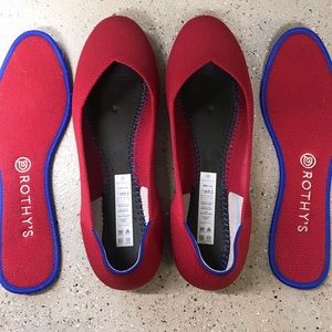 Rothy’s Scooter Red Flats